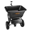 VEVOR Tow Behind Lawn Spreader, 3m Spreading Width, Garden & Lawn Spreader with Universal Hitch, 38.6kg Capacity & 10 in All-Terrain Tires