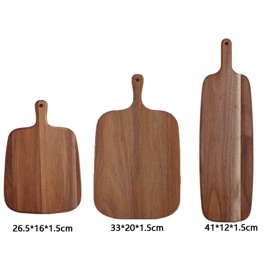 Japanese-style Serving Plate Long-handle Cheese Board Household Solid Wood Cutting Board  Pizza