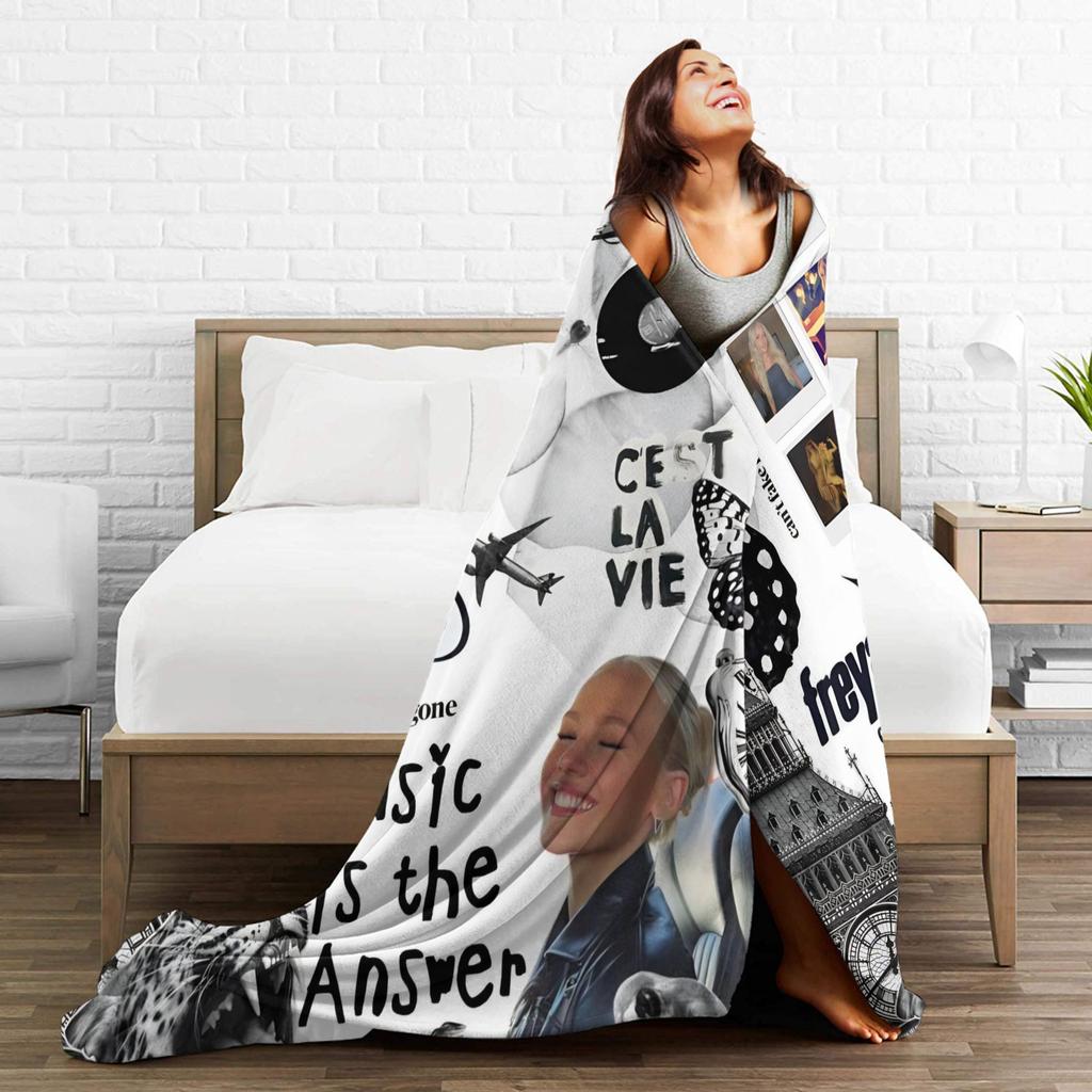 Warm Blanket Travel Freya Skye Bedding Throws Flannel Bedspread For Couch Bed Funny Sofa Bed Cover
