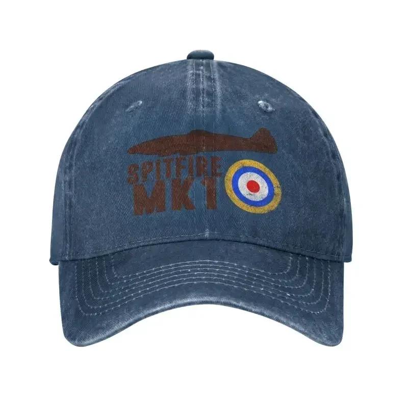 Unisex Cotton Vintage Spitfire UK RAF British WWII Baseball Cap Adult Supermarine Fighter Adjustable Dad Hat Sun Protection