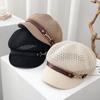 New Hollow Breathable Octagonal Hat Women's Spring Summer Sunshade Sun Protection Cap Painter Beret