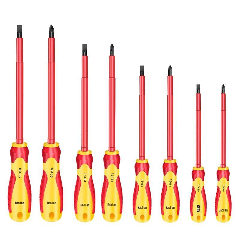 Insulated Magnetic Screwdriver Set - Phillips, Flathead & Torx for Electricians