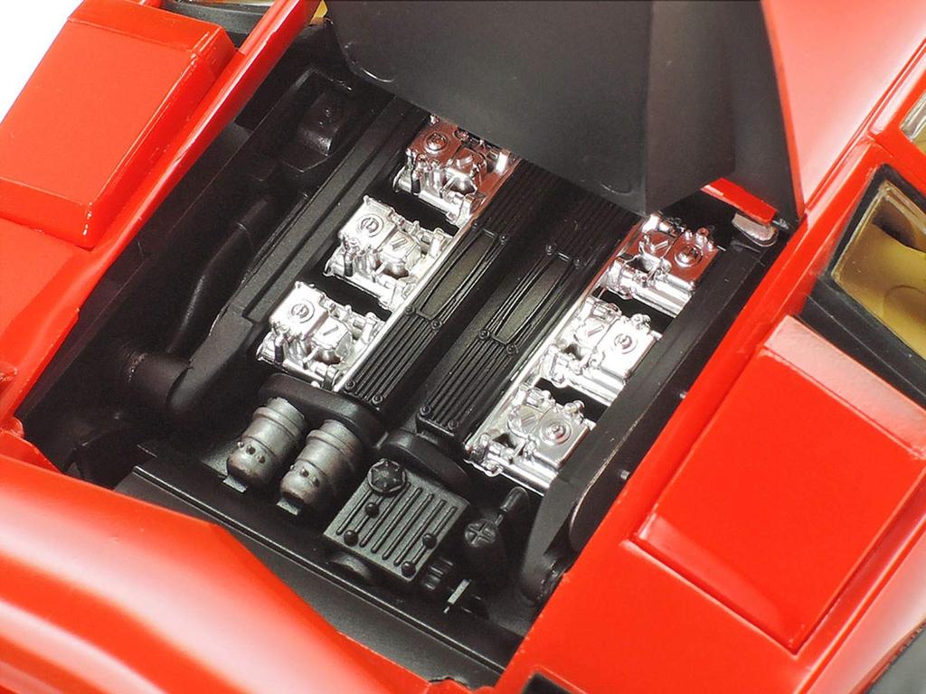 Tamiya Масштабный продукт специального проекта Lamborghini Countach LP500S пальто красного цвета пластиковая модель 25419 1/24 (чистое тело)