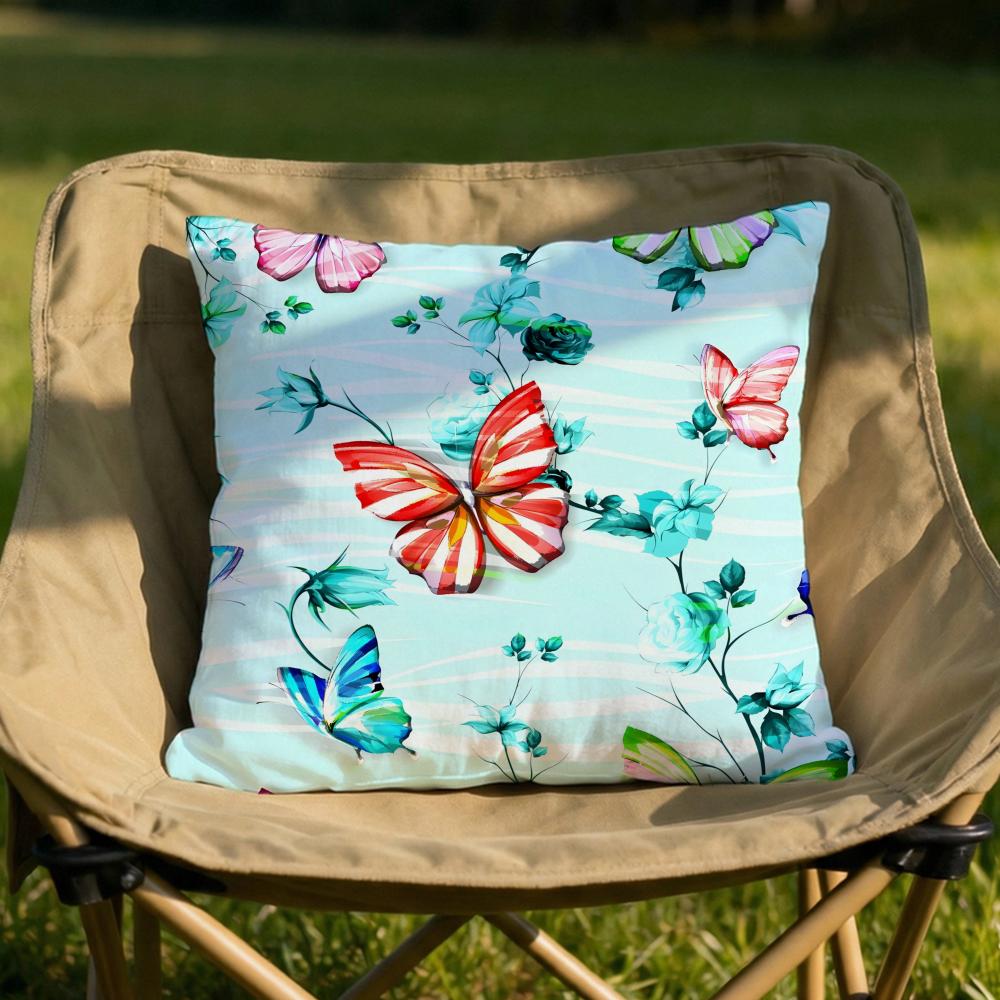graceful butterfly Cushion Cover Soft Reversible Durable Pillow Cover MultiScene Use for Home Car Daily Comfort