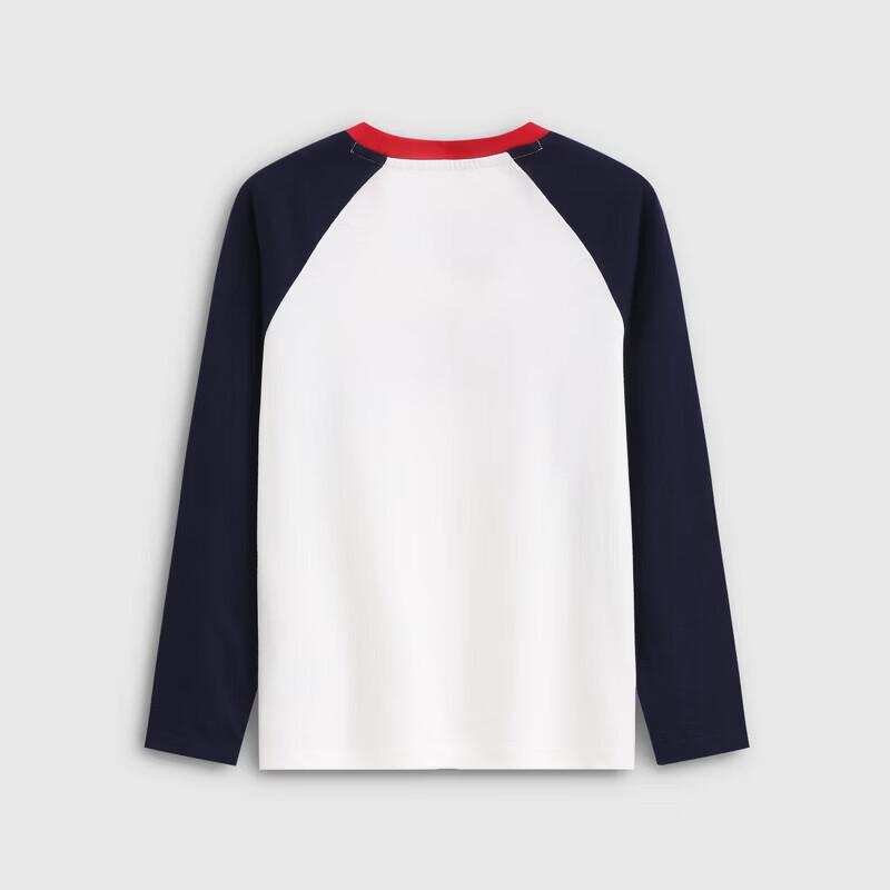 Gap Детская футболка с принтом логотипа, колорблок, реглан, длинный рукав