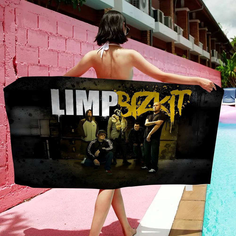 Поп Горячий Бренд L-Limp Bizkit Аниме Пляжное Полотенце для Купания Мягкое Впитывающее Салфетка Детские Подарки Для Детей Путешествия Кемпинг Спортзал