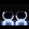 2pcs 2.5 Inch 3 Inch Angel Eyes Led Easy Install Koito Q5 Bixenon Hid Projector Lens Shroud Mask Cover Headlight Car Styling