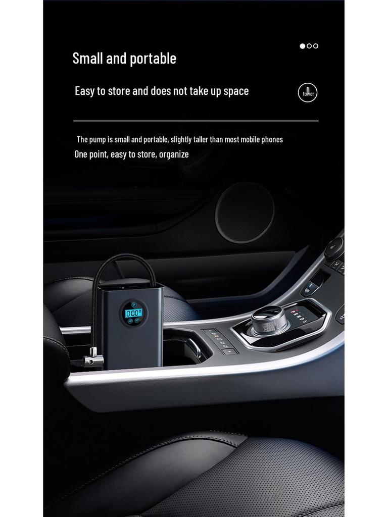 Беспроводной портативный цифровой автомобильный воздушный насос с трансграничной совместимостью