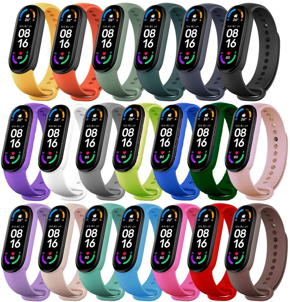 Ремешок для Xiaomi Mi Band 6 7 браслета Спортивный силиконовый ремешок для часов Miband band6 band4 correa Для Xiaomi mi band 3 4 5 7 ремешки