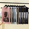 Большие размеры L–6XL Женские майки Футболки средней длины с красивым принтом Безрукавки Модальные тонкие футболки Топы Повседневная удобная домашняя одежда Футболки