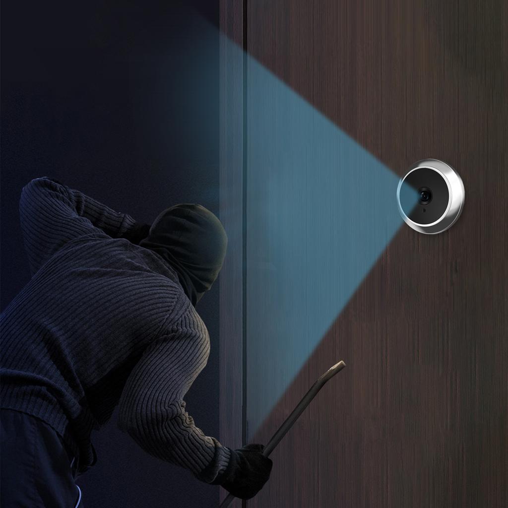 3,97-дюймовая камера-глазок для двери квартиры, 2-мегапиксельный ЖК-цифровой глазок, цвет 120 градусов