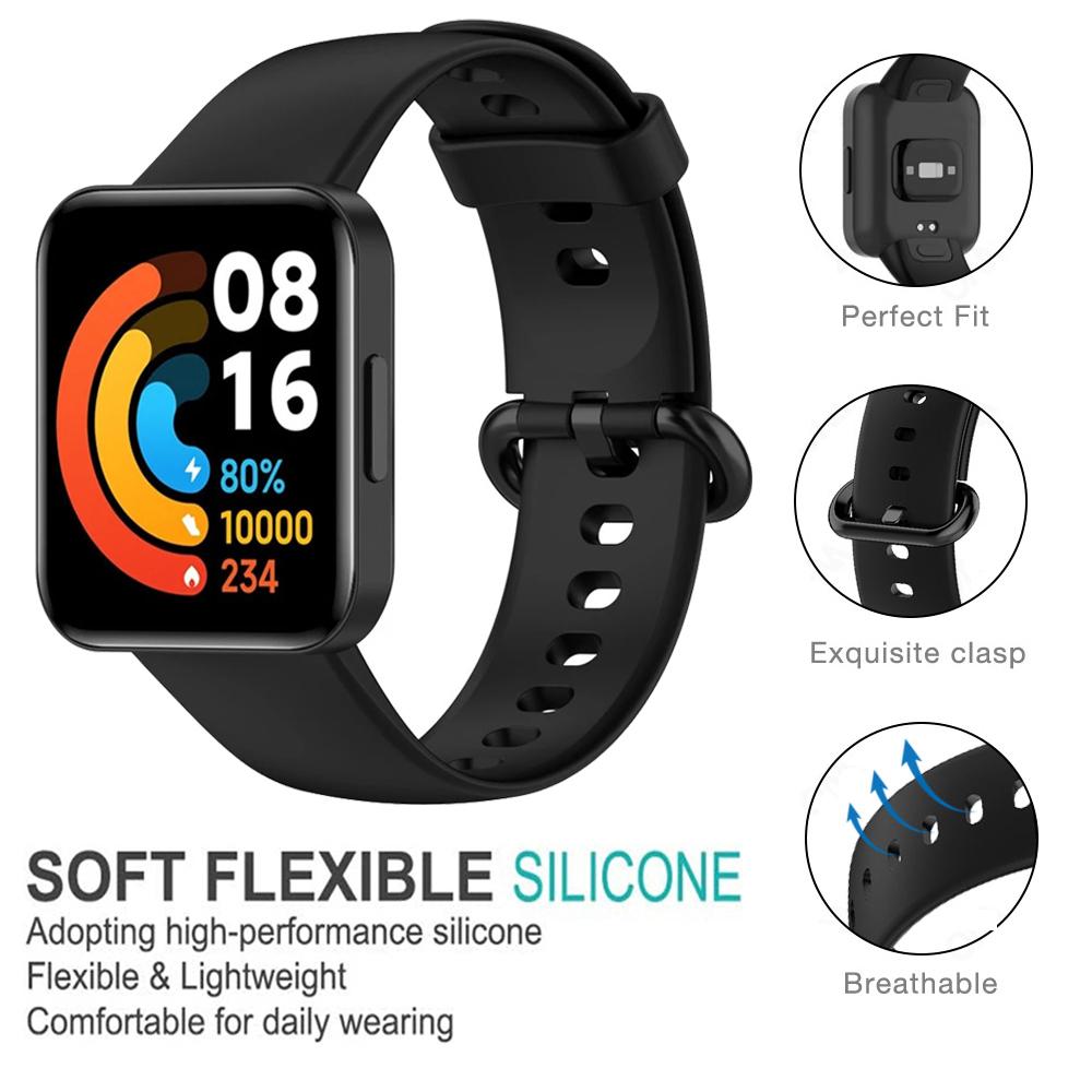 Силиконовый ремешок для часов Xiaomi Mi Watch Lite 2, сменный ремешок для часов, ремешок для часов Redmi Watch 2 Lite Correa с чехлом