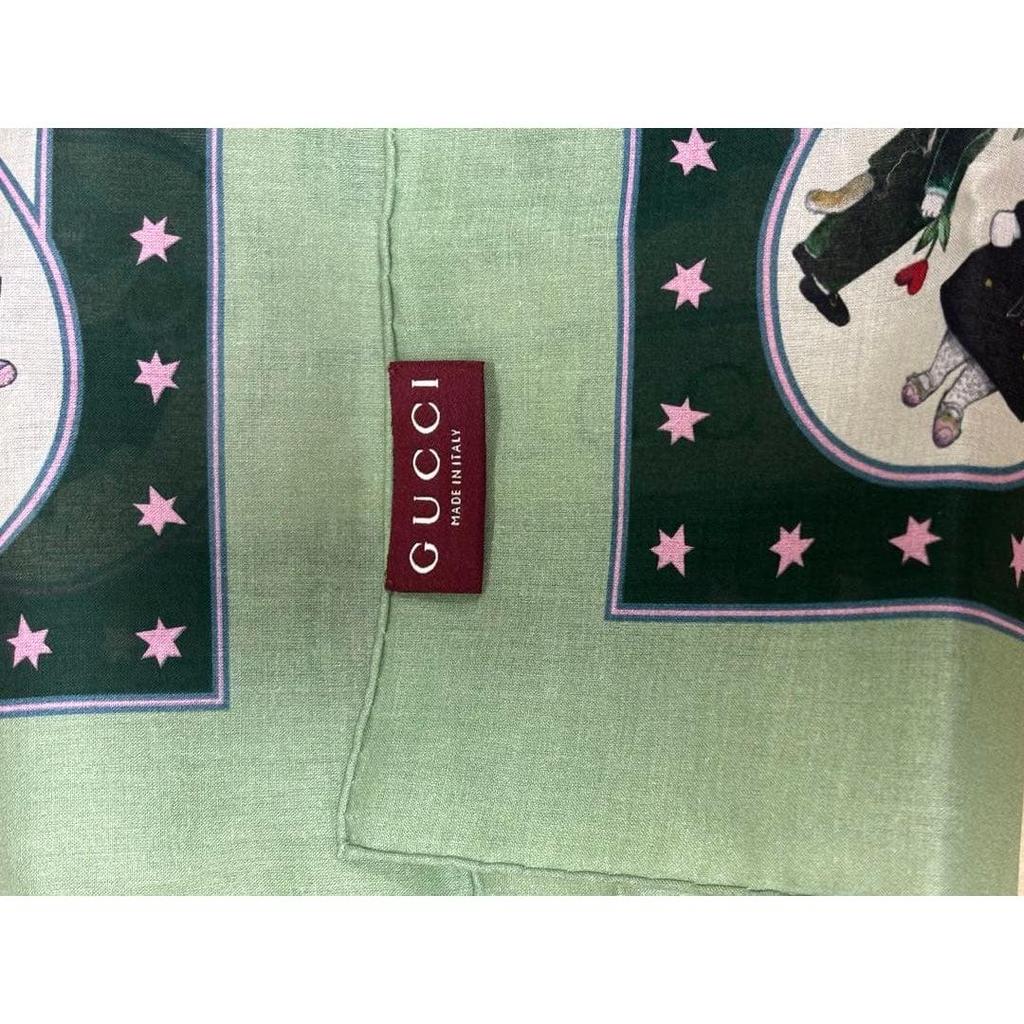 Б/у хлопковый платок Yuko Higuchi GUCCI Japan Limited Edition