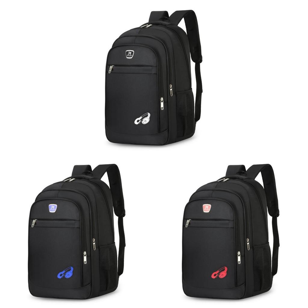Earphone Pattern Print Oxford Canvas Large Capacity Backpack For Students And Travel With Breathable Design For Men And Women