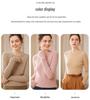 Women's Slim Fit Cashmere Sweater: Autumn/Winter Fashion Round Neck Knitted Pullover