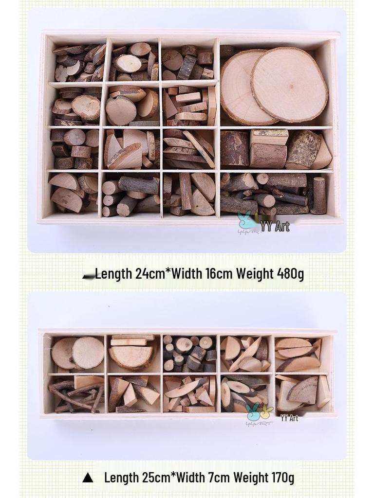 Wood Chips & Tree Slices Activity Kit for Kindergarten