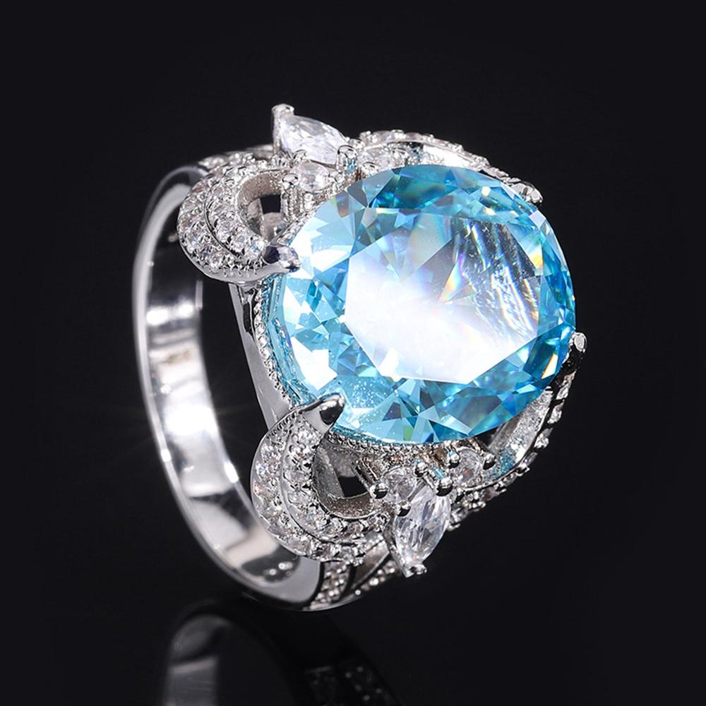 Модное 18-каратное позолоченное кольцо 12*14 мм Необычное яркое кольцо из курнда для женщин, подарок на помолвку, стерлинговое серебро 925 пробы, ювелирные изделия