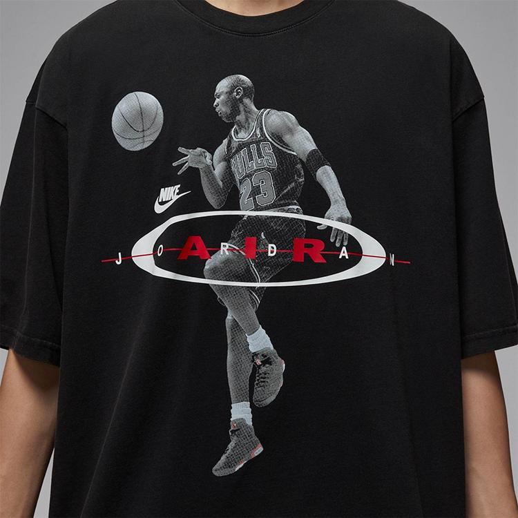 Jordan Воздушная Повседневная Дышащая Спортивная Футболка с Коротким Рукавом Мужские Топы IF1805010