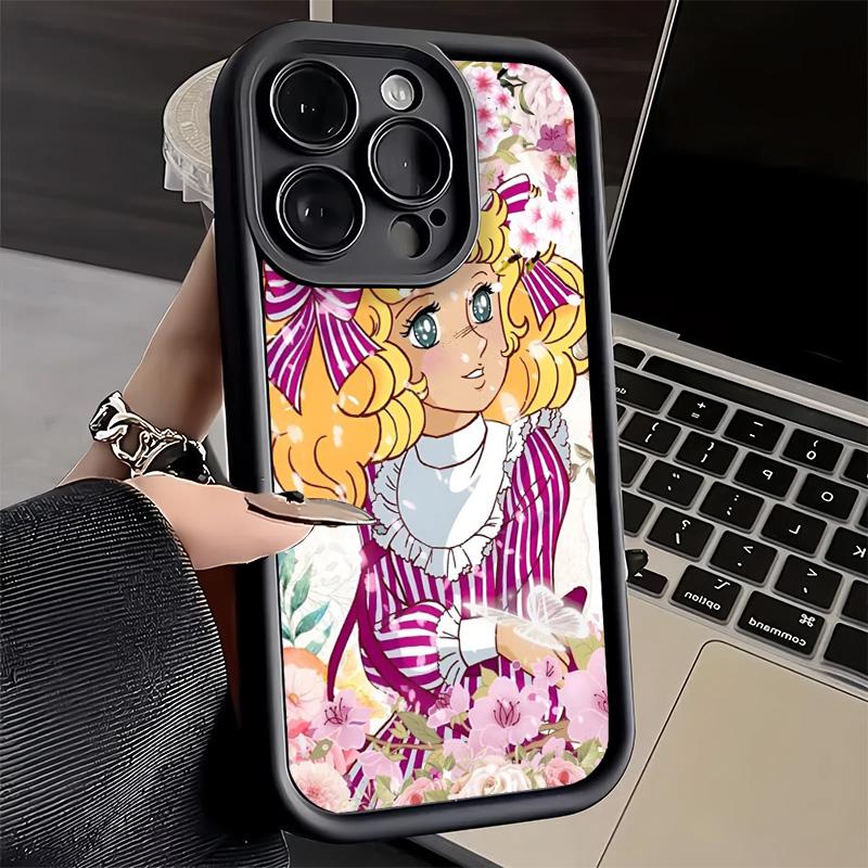 Чехол для телефона iPhone 17 Air 16E 15 16 Pro Max Аниме Конфеты Конфетный Чехол 14 Plus 13 12 Mini Мягкий Силиконовый Fundas