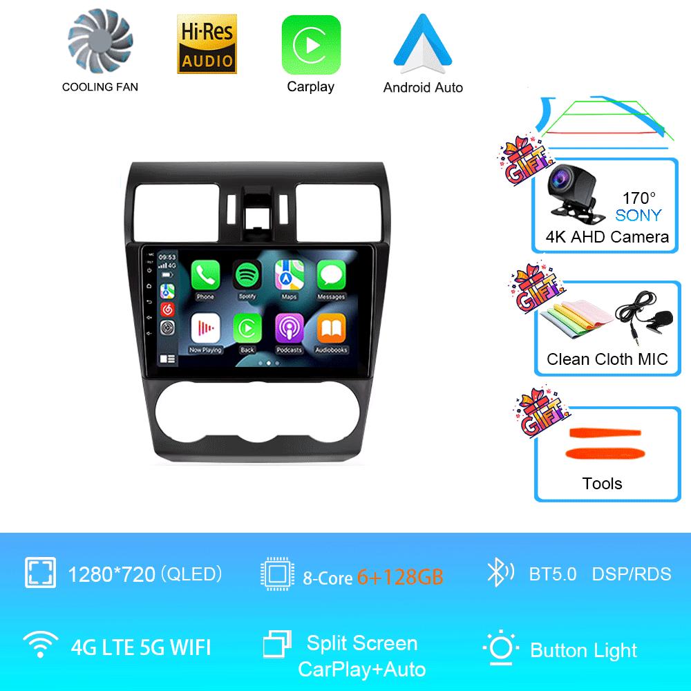 Автомагнитола Android 14 Стерео Для Subaru Forester XV WRX 2012- 2015 Для Impreza Мультимедийный Видеоплеер Навигация GPS Головное Устройство