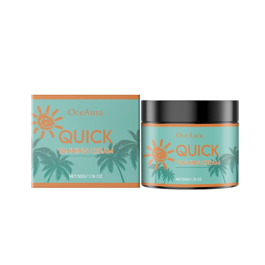 Oceaura Tan-Enhancing Moisturizing Body Cream - Outdoor Tan Boosting, Hydrating, Non-Greasy Body Cream For Wheat-Colored Skin