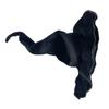 Black Devil Cap Folds Wool Knit Hat Vintage Halloween Party Headgear  Cosplay Costume