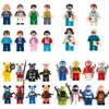Набор мини-фигурок Городской профессиональный инженер и пожарный, строительные блоки для детей