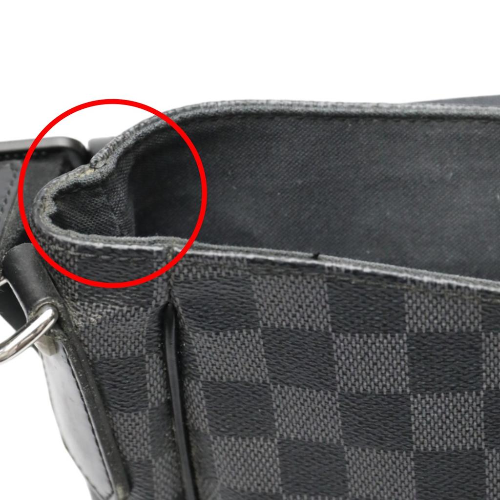 Louis Vuitton Сумка через плечо Damier Grafitte Daniel GM кожаная черная унисекс N58033 Б/у