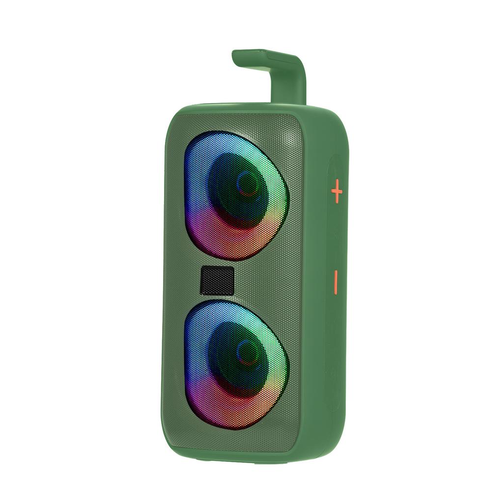 A85 RGB Light Portable Speaker Outdoor Portable Card Speaker Double Horn Square Dance Radio