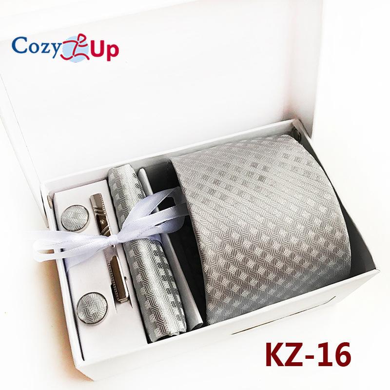 Cozy Up Набор из 6 предметов, мужские галстуки с узором пейсли, включая галстук, квадратный шарф, манжеты, зажим для галстука, подарочная коробка