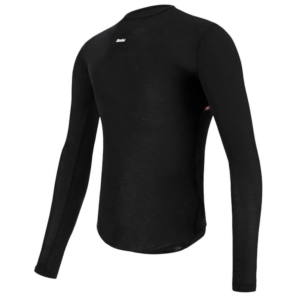 Santini Primaloft Long Sleeve Base Layer, Black