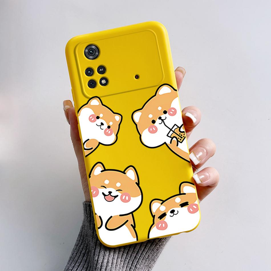 For Xiaomi Poco M4 Pro 4G Case Cute Cartoon Frog Cover Soft Silicone Phone Case For Xiaomi Poco M4 Pro PocoM4 5G Fundas Bumper