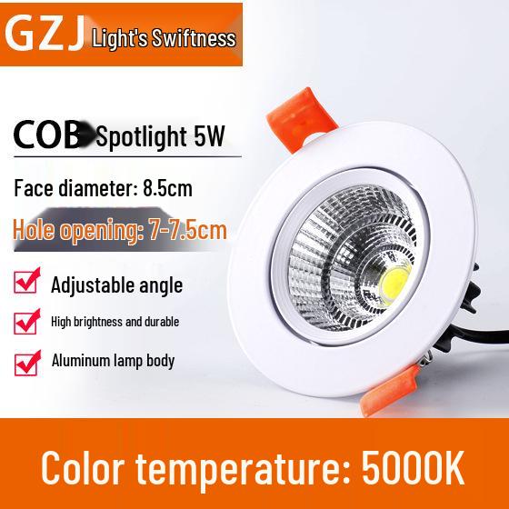 Recessed 20W Spotlight Downlight for Clothing Stores, 15-30W Commercial Ceiling Light