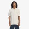 Fred Perry [Sharp] Рубашка с воротником на молнии из крепового пике - Экрю Afpm2519886-560