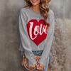 Женский свитер с длинными рукавами и круглым вырезом Love Letter