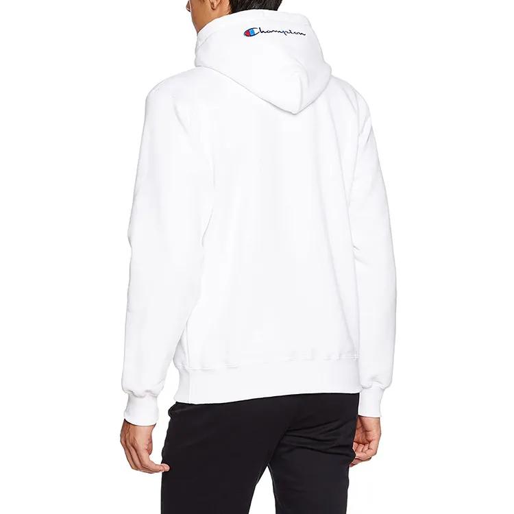 Champion Logo Fitted Fleece Lined Sweatshirt Japan Version Men's White (Unisex) Sweatshirts C3 L119 010