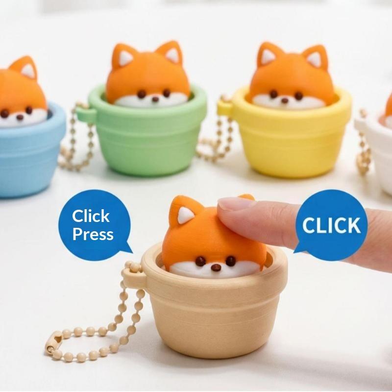 Тихий палец-кнопка Fidget Clicker Брелок Мягкий Медленный Отскок Анти-Стресс Мини-Игрушка для Людей с СДВГ Ежедневное Расслабление