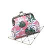 Fashion Flower Printing Coin Purses Girl Hasp Zero Wallet Ladies  Purse Female Mini Money Bag PU Leather Key Card Holder Wallet
