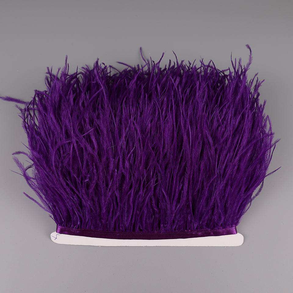 2М Страусиные перья на ленте для рукоделия шитья в платье декоративные перья на тесьме бахрома для одежды