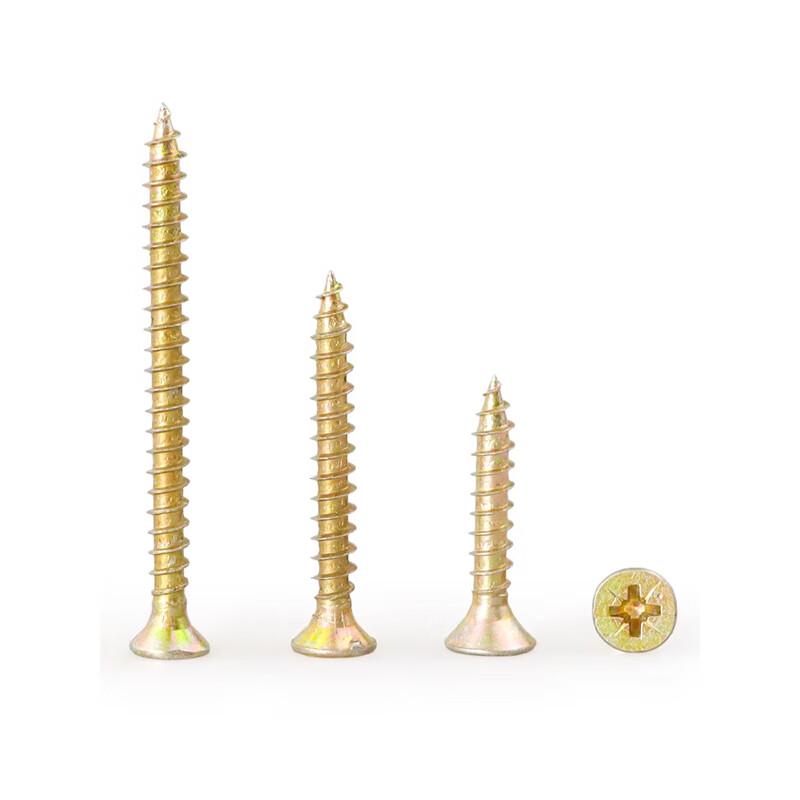 Color Zinc Cross Flat Head Fiberboard Self-Tapping Screws