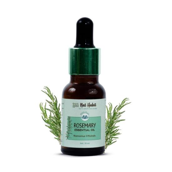 Эфирное масло розмарина Nat Habit Pure, полученное методом паровой дистилляции, для роста волос, борьбы с акне и седыми волосами, 100% натуральное и терапевтического класса - 30 мл
