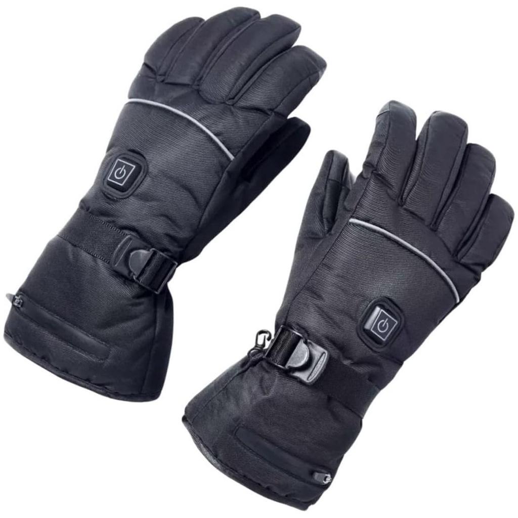 Smart Rechargeable Heated Gloves with Touchscreen & Temperature Control for Cold Weather and Motorcycle Riding