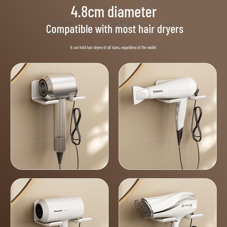 Стойка для хранения фена и бритвы — органайзер для ванной комнаты без перфоратора