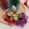New Year Decor Christmas Flowers Fake Flowers Home Xmas Ornaments Christmas Tree Decorations