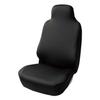 BONFORM Seat Cover Skinny Knit Car Washable Material Stretch Fabric Black Light/Regular Water-Repellent Front-1 [4040-10BK]