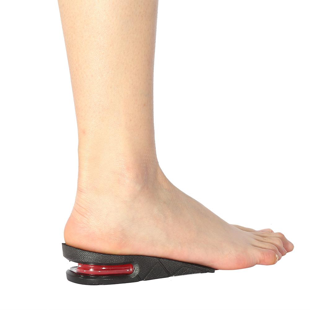 1 пара мужских женских полустелек для увеличения роста на 5 см, невидимые стельки на каблук для увеличения роста