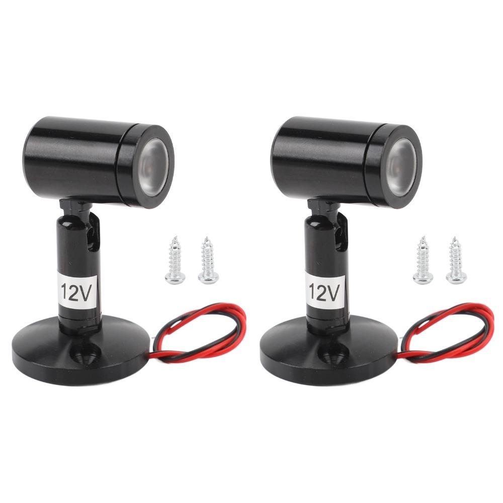 2 Pack 1W LED Accent Spotlights DC 12V Rotatable LED Spotlights Jewelry Showcase
