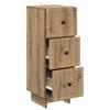 Artisan Oak Drawer Cabinet 33 x 34.5 x 90 cm Particleboard