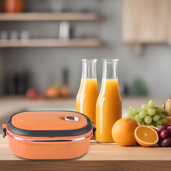 Изоляция из нержавеющей стали, термоконтейнер для ланча, портативный, легкоочищаемый контейнер для еды для пикника на открытом воздухе