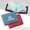 Car Drive Certificate Cover Auto Driver's License Wallet For Lexus F SPORT GS GX IS LS LX CT LC LBX NX RX 350h 450h ES UX 300e MY3
